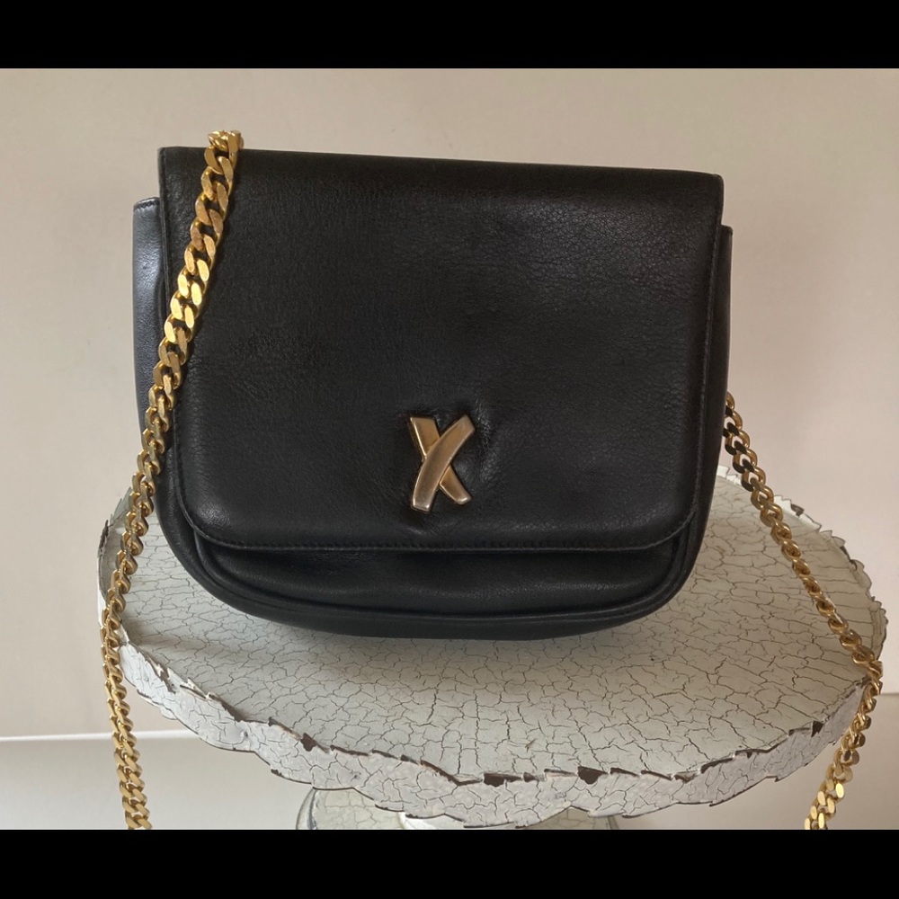 VTG 80’s Paloma Picasso Leather Mini Crossbody Bag - Picture 2 of 7